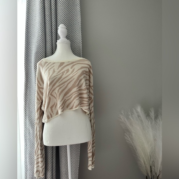 Beach Riot Tiger Print Top - Cream - Picture 2 of 6